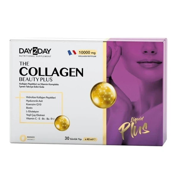 Day2Day The Collagen Beauty Plus Takviye Edici Gıda 40 ml x 30 Adet ürün görseli