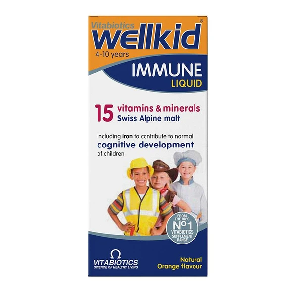 Wellkid Immune Liquid Sıvı Takviye 150 ml | 4-10 Yaş ürün görseli