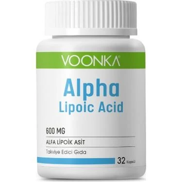 Voonka Alpha Lipoic Acid 600mg 32 Kapsül ürün görseli