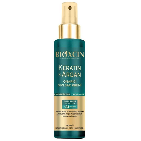 Bioxcin Keratin ve Argan Onarıcı Sıvı Saç Kremi 150 ml ürün görseli 1