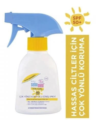 Sebamed Bebekler için Çok Yönlü Koruyucu Güneş Spreyi SPF 50 200 ml- Diş Beyazlatıcı Köpük Hediye ürün görseli 1