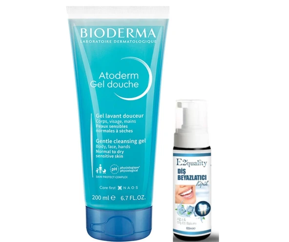 Bioderma Atoderm Gentle Shower Gel 200ml- Diş Beyazlatıcı Köpük Hediye ürün görseli 1