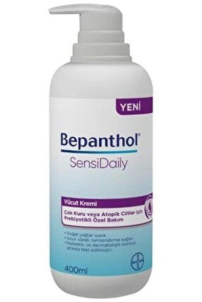 Bepanthol SensiDaily Vücut Kremi 400 ml ürün görseli
