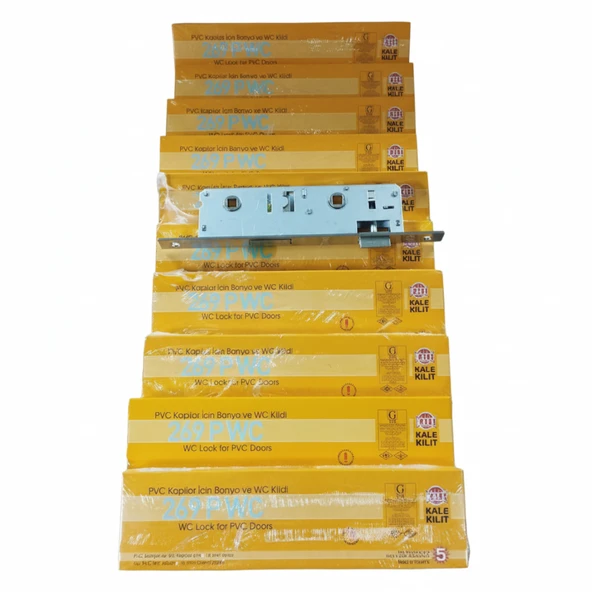 269 PWC PVC KAPILAR İÇİN BANYO VE WC KİLİDİ 35 MM 10 ADET - Resim 2