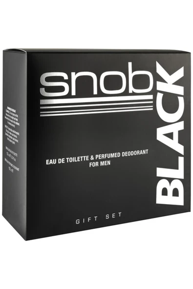 Black Erkek Parfüm Seti 100ml Edt + 150ml Snop Deodorant prfmset146148 - Resim 2