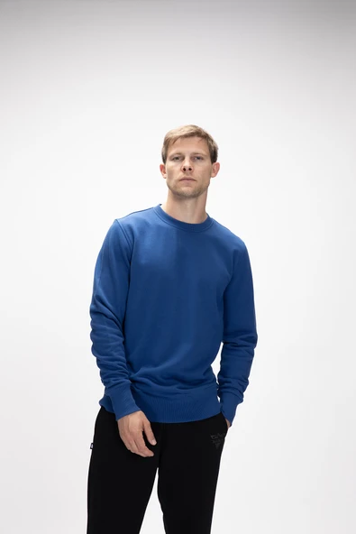 Bad  Bear Corner Crewneck Erkek Sweatshirt Mavi - Resim 2