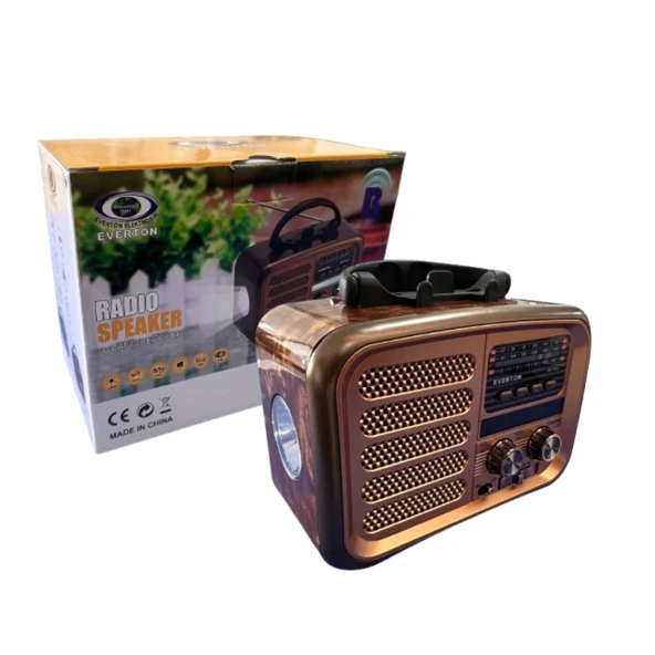RT701 Retro Radyo Bluetooth Hoparlör  USB/SD Kart Girişli, 3 Bant Radyo Alıcılı, Taşınabilir Şarjlı Nostaljik Radyo ürün görseli
