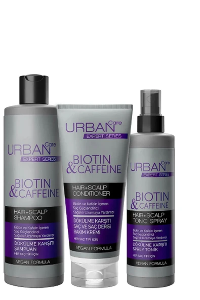 Expert Biotin Ve Kafein Serisi Dökülme Karşıtı Saç Bakım Seti - Hızlı Uzamaya Yardımcı ürün görseli 1