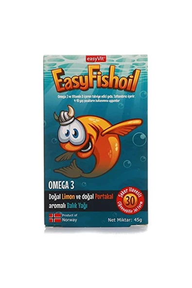 Easyfishoil Omega 3 30 Çiğnenebilir Jel Tb ürün görseli