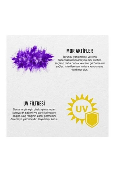 Vegan Turunculaşma Karşıtı Renk Koruyucu Parlaklık Veren Mor Sıvı Saç Kremi 200 ml - Resim 4