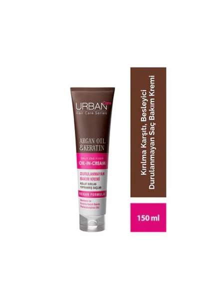 Argan Yağı ve Keratin Kırılma Karşıtı Durulanmayan Saç Bakım Kremi 150 ml ürün görseli 1