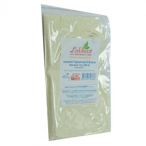 LokmanAVM Et Bulyon Toz Yemeklik Öğütülmüş Karışım 100 Gr Paket - 3