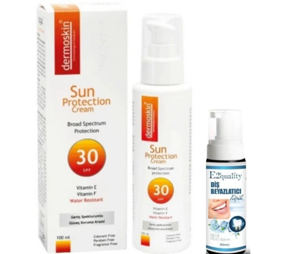 Dermoskin Sun Protection SPF 30 100ml - Diş Beyazlatıcı Köpük Hediye ürün görseli 1