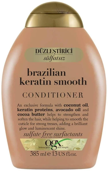 Ogx Düzleştirici Brazilian Keratin Smooth Bakım Kremi, 385 Ml ürün görseli 1