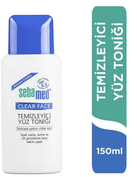 Sebamed Clear Face Temizleyici Yüz Toniği 150 ml- Diş Beyazlatıcı Köpük Hediye ürün görseli 1