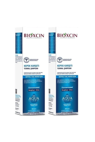 Bioxcin Aqua-thermal 300 Ml Kepek Karşıtı 2 Adet Şampuan ürün görseli 1