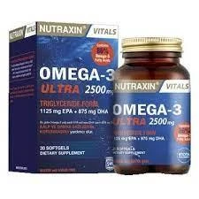 Nutraxin Omega-3 Ultra 2500 mg 30 Yumuşak Kapsül ürün görseli 1