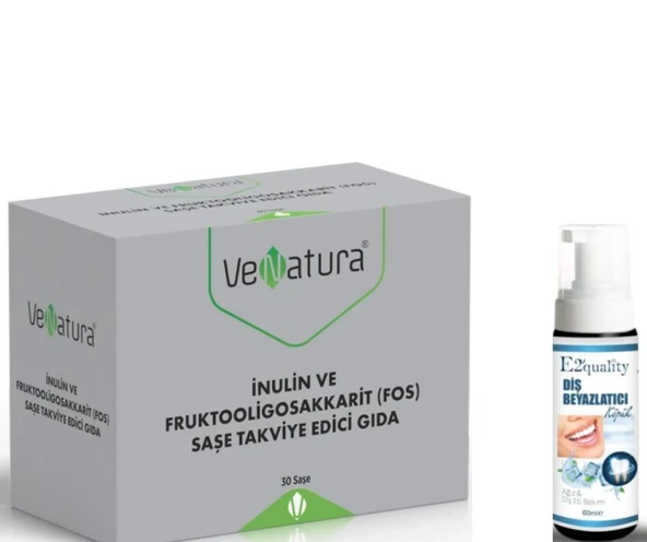 VeNatura İnulin ve Fruktooligosakkarit (FOS) Saşe Takviye Edici Gıda 30 Saşe ürün görseli 1