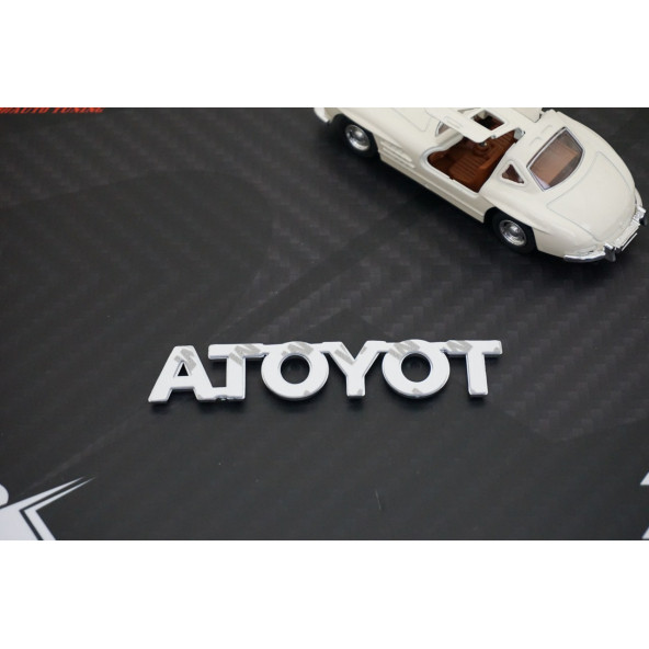 Toyota Bagaj 3M 3D Krom ABS Logo Amblem - 5