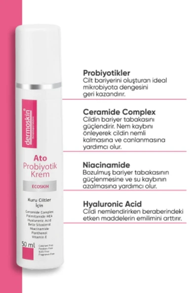 Dermoskin Çok Kuru ve Kaşıntıya Eğilimli Ciltlerde Su Kaybını Önleyici ve Yogun Nemlendirici Krem 50 ml - 4