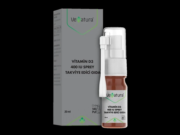 VeNatura Vitamin D3 400 IU Sprey Takviye Edici Gıda 20 ml