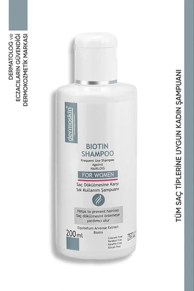 Dermoskin Biotin Şampuan Kadın 200 ml ürün görseli 1