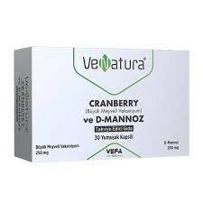 VeNatura Cranberry ve D-Mannoz Takviye Edici Gıda 30 Yumuşak Kapsül ürün görseli
