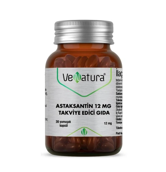 VeNatura Astaksantin Takviye Edici Gıda 30 Yumuşak Kapsül