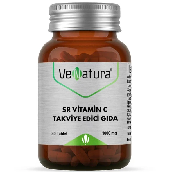 VeNatura SR Vitamin C 1000 mg Takviye Edici Gıda 30 Tablet ürün görseli