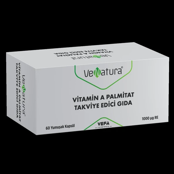 VeNatura Vitamin A Palmitat Takviye Edici Gıda 60 Yumuşak Kapsül - 1