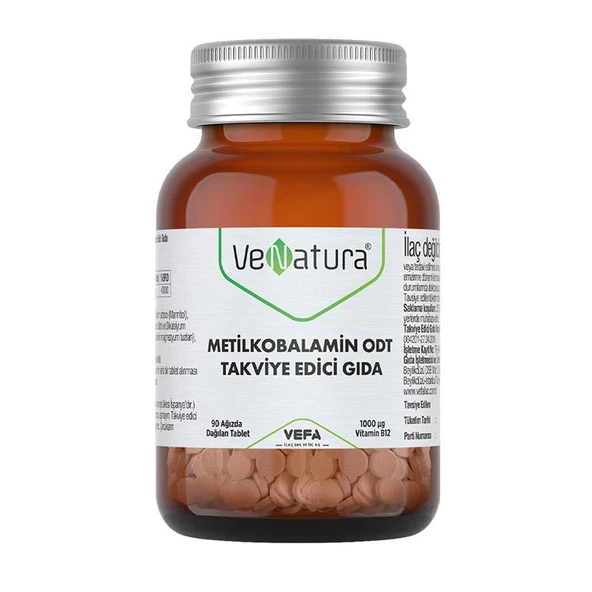 VeNatura Metilkobalamin ODT Takviye Edici Gıda 90 Tablet ürün görseli