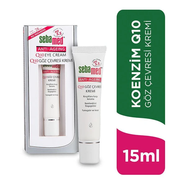 Sebamed Q10 15 ML Göz Bakım Kremi - Diş Beyazlatıcı Köpük Hediye ürün görseli