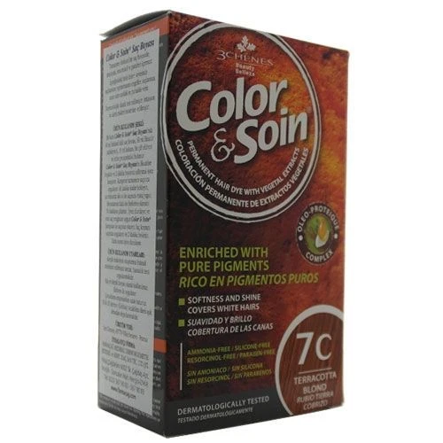 Color and Soin Tamamen Bitkisel Organik Saç Boyası 7C Terracotta Sarısı ürün görseli