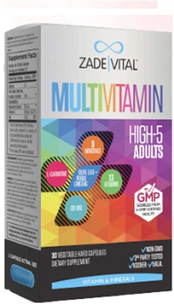 Zade Vital Multivitamin 30 Sert Kap 1 Paket ürün görseli