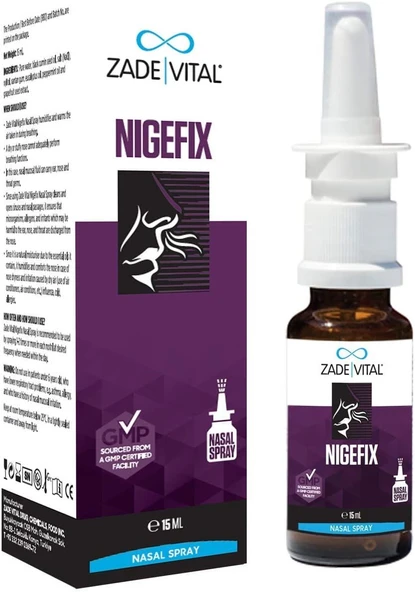 Zade Vital Nigefix Nazal Sprey 15Ml ürün görseli 1