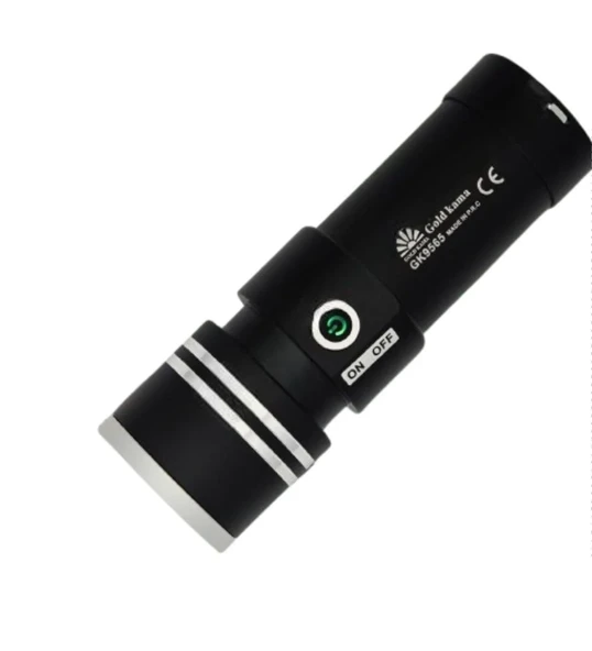 GK9565 100w Ultra Güçlü 2200m Menzil Usb Giriş-Powerbank Lazer Silindir Şarjlı El Feneri 6000 mAh ürün görseli