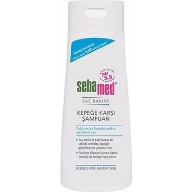 Sebamed Kepek Karşıtı Anti-Dandruff Şampuan 200 ML Kepek Şampuanı - Diş Beyazlatıcı Köpük Hediye ürün görseli 1