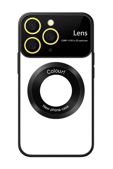 İphone 13 Pro Kılıf Kamera Korumalı Magsafe Colourl Siyah ürün görseli