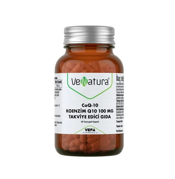 Venatura CoQ-10 Koenzim Q10 100 mg Takviye Edici Gıda 30 Kapsül ürün görseli 1