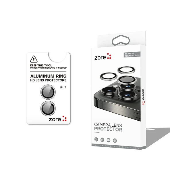 iPhone 17 Kamera Lens Koruyucu CL-12 Premium Safir Parmak İzi Bırakmayan Anti-Reflective - Resim 2