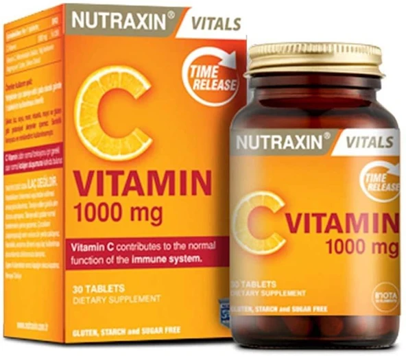 NUTRAXIN C VİTAMİN 1000MGx30TBLT 1 Paket(1 x 30 Tabletten) - 1