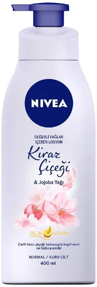 Nivea Kiraz Çiçeği & Jojoba Yağı Vücut Losyonu, 400 ml ürün görseli 1