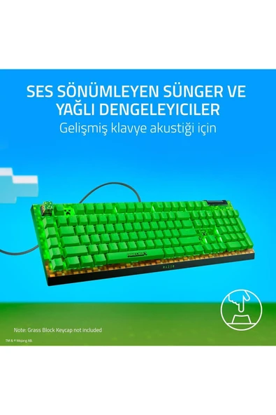 RAZER Blackwidow V4 X Kablolu Klavye Minecraft Edition RZ03-04704100-R3M1 - 2