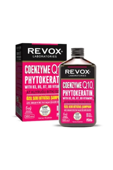 Revox At Kuyruğu Vitamin Kompleks Coenyzme Q10 Phytokeratin Özel Bitkisel Şampuan 360 ml