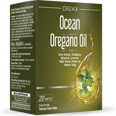 Orzax Ocean Oregano Oil 20 ml ürün görseli 1