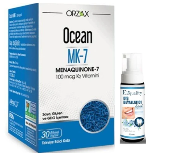 Orzax Ocean MK-7 30 Kapsül - Diş Beyazlatıcı Köpük Hediye ürün görseli 1