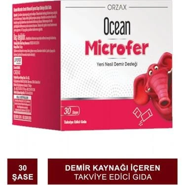 Ocean Microfer Takviye Edici Gıda 30 Saşe - Diş Beyazlatıcı Köpük Hediye ürün görseli 1