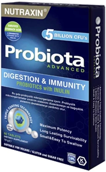 NUTRAXIN PROBIOTA ADVANCED 60 TABLET ürün görseli 1