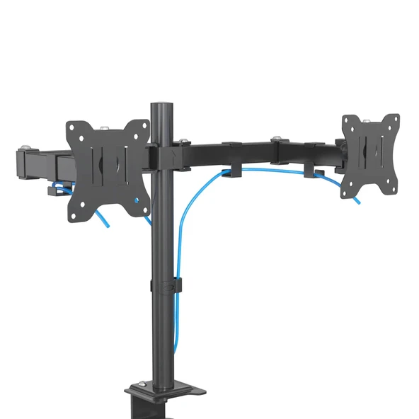 EXVEGA 13-27EXVEGA 13-27 inç LCD / LED İkili Monitör Tutucu Ayarlanabilir Kol Vesa Monitör Standı EX788 LCD / LED İkili Monitör Tutucu Ayarlanabilir Kol Vesa Monitör Standı EX788 - 2