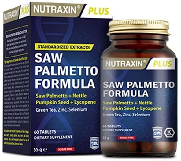 NUTRAXIN SAW PALMETTO 60 TAB. 1 Paket(1 x 60 Tabletten) ürün görseli